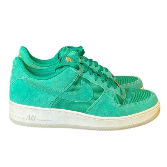 Nike Other - Nike Air Force 1 Low '07 LV8 Green Gold Suede Sneakers Men's Size 9.5